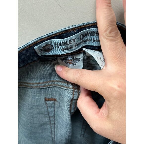 Harley-Davidson Women's Straight Leg Jeans- Size 12P - Picture 6 of 8